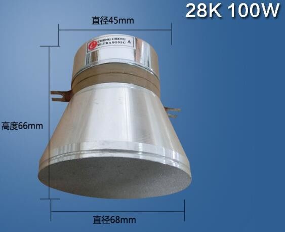 Piezoelektrik Vida Deliğisiz Ultrasonik Dönüştürücü Temizleyici Metal Pas