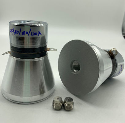 Kalite  80mm Ultrasonic Piezoelectric Transducer 25/50/80/120k Four Frequency Fabrika